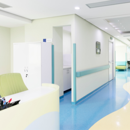 Photograph of a hospital ward