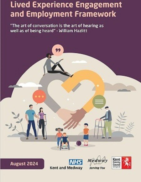 Front page of Kent and Medway Lived Experience Employment and Engagement Framework
